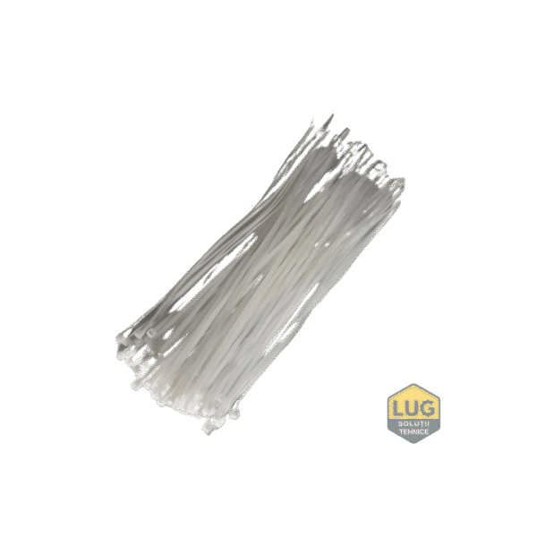 COLIER PLASTIC ALB 200X3MM 100BUC