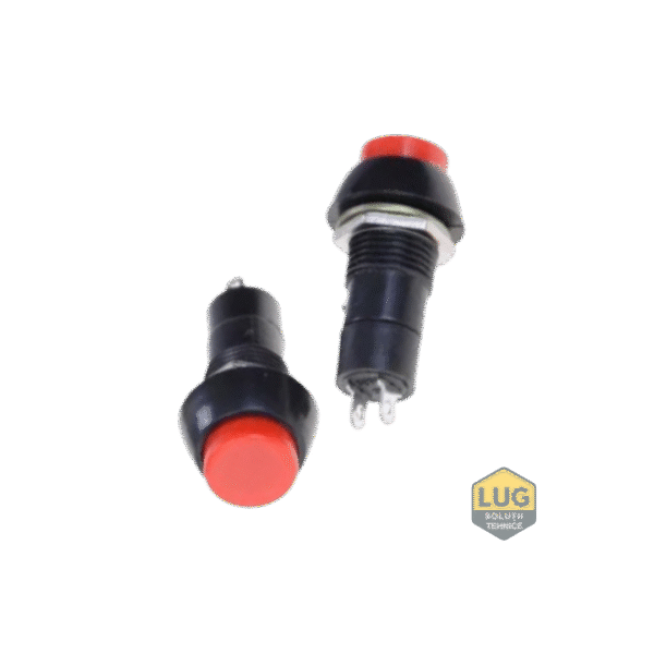 PUSH BUTON ROSU FARA RETINERE 3A - 18X40MM