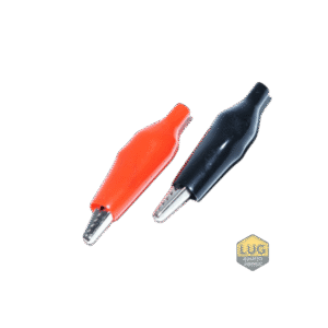 SET CROCODILI CU IZOLATIE LUNGIME 55MM ROSU+NEGRU