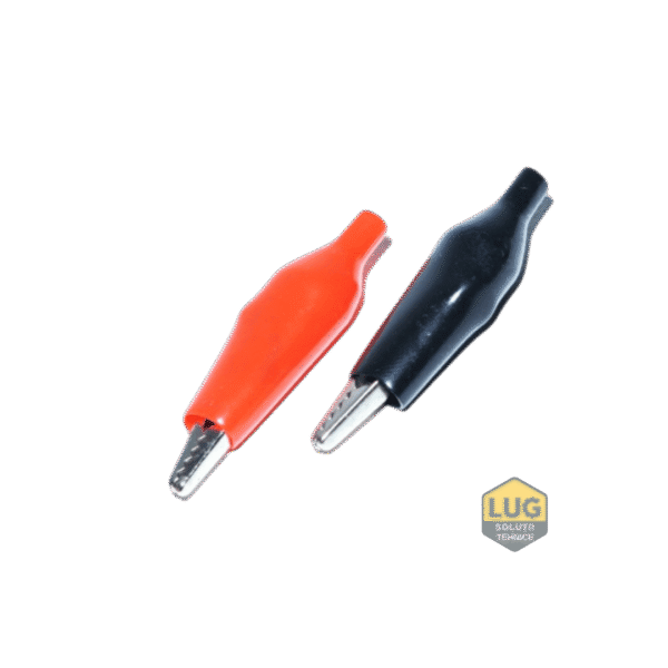 SET CROCODILI CU IZOLATIE LUNGIME 55MM ROSU+NEGRU