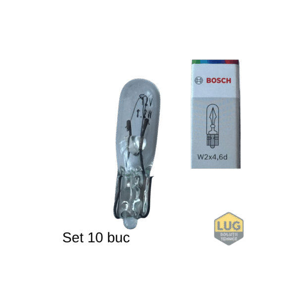 BEC AUTO ALB  BOSCH 12V 1.2W SOCLU W2X4.6D - SET 10 BUC