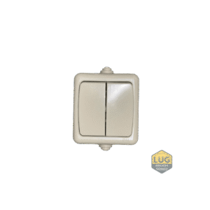 INTRERUPATOR DUBLU ALB APLICAT
